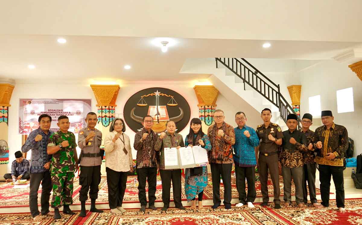 Sosialisasi Pengadministrasian dan Pendaftaran Tanah Ulayat di Jambi.