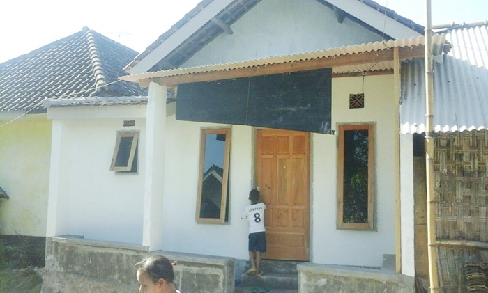 Salah satu unit rumah program RTLH Pemkab Pasuruan.
