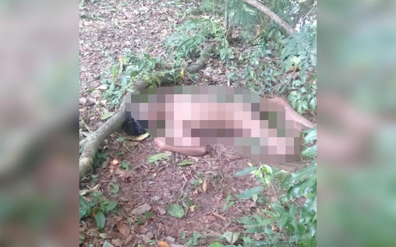 Kondisi korban saat pertama kali ditemukan.