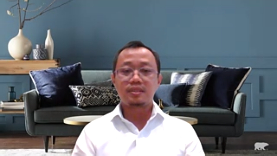 Tangkapan layar pemaparan hasil survei oleh Direktur terUKUR Research