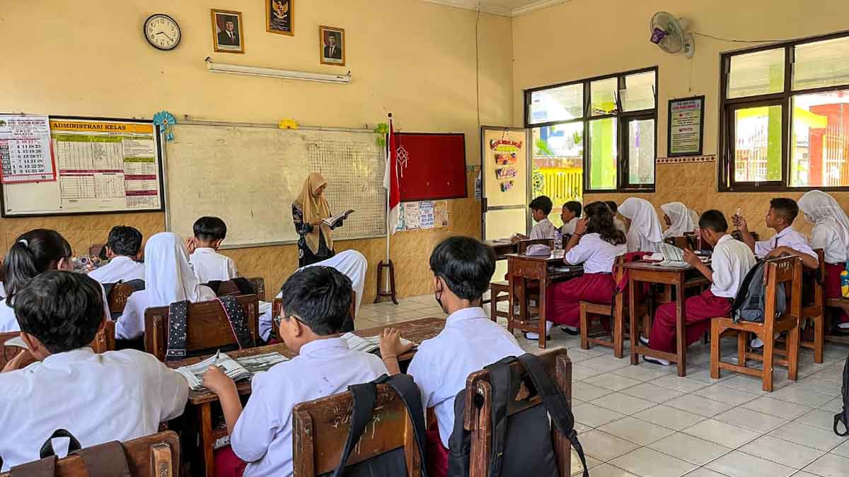 Proses kegiatan belajar mengajar di Kota Kediri. Foto: Ist