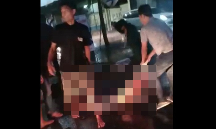 Terlanjur benjut dan video jadi viral di medsos, ternyata bukan begal. foto: ist