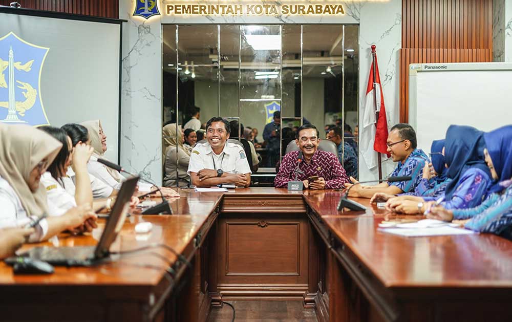 Tingkatkan Kualitas Layanan Informasi Publik, Pemkot Kediri Belajar ke Diskominfo Surabaya