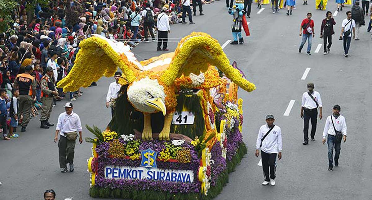 Mobil hias milik Pemkot Surabaya.