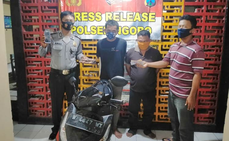 Dua Residivis di Jombang Jambret Tas Perempuan, Tertangkap Warga