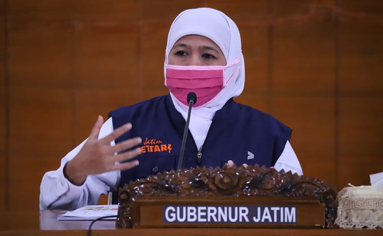 Gubernur Jatim Khofifah Indar Parawansa.