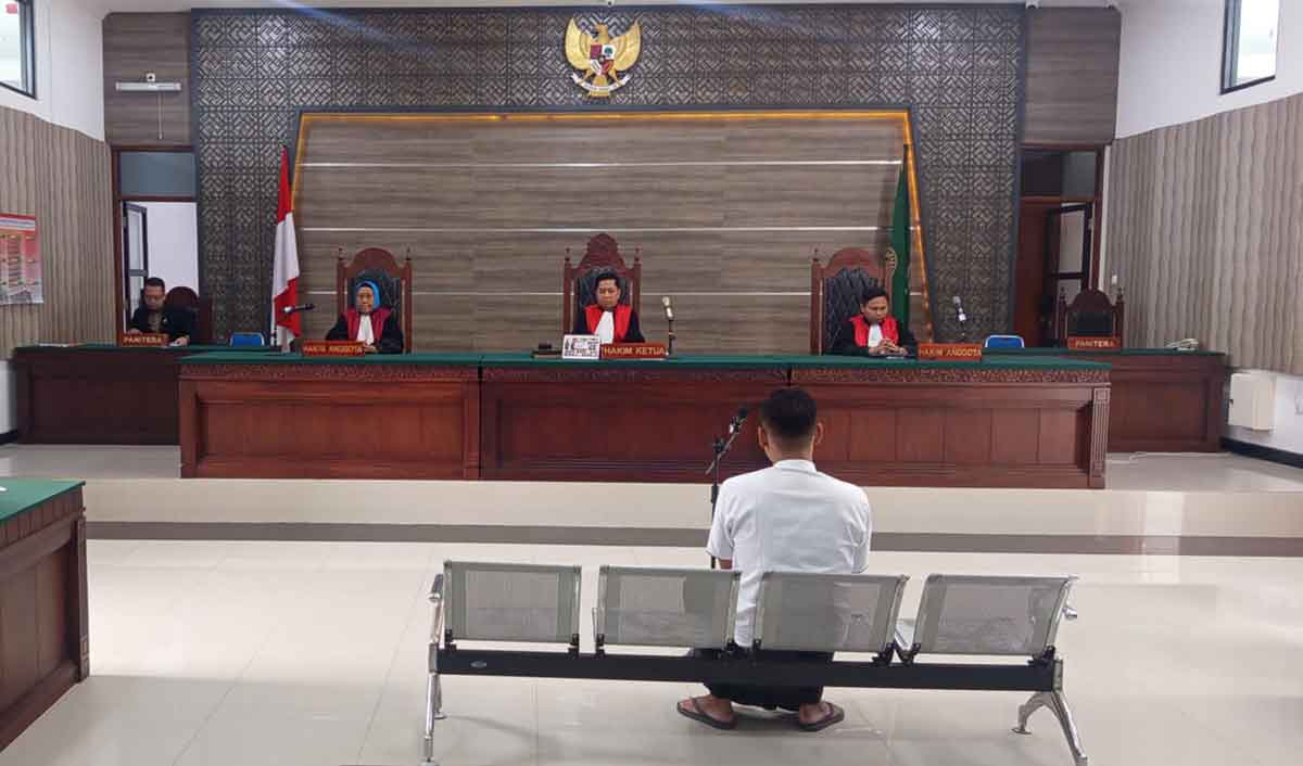 Sidang kasus mutilasi di PN Kota Kediri. Foto: Ist