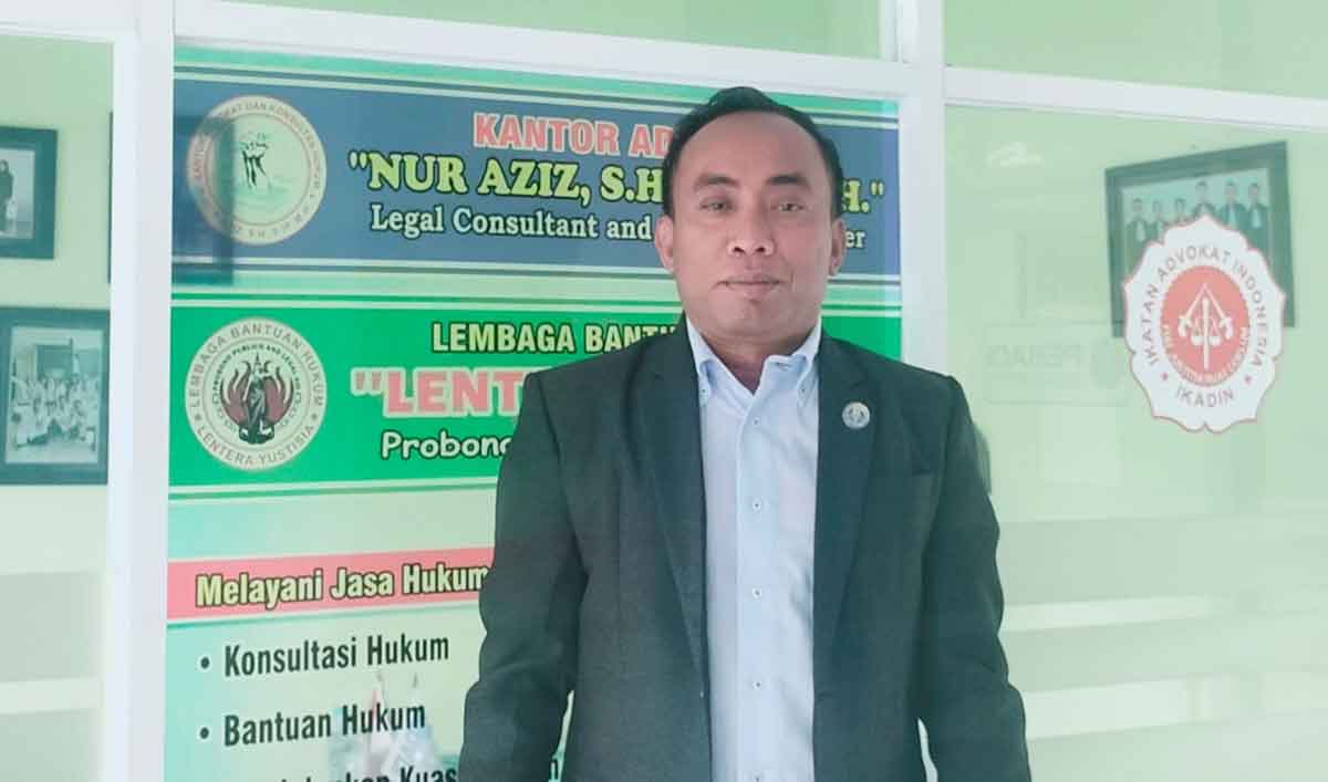 Nur Aziz, kuasa hukum pelapor perusakan pagar di Tuban.