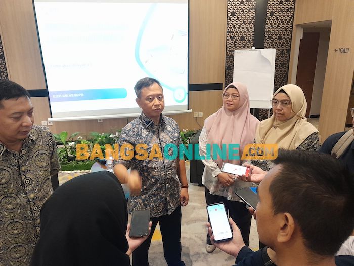 BPJS Kesehatan Jatim saat menggelar media gathering di Surabaya, Rabu (16/4/2025). foto: Mustain/BANGSAONLINE
