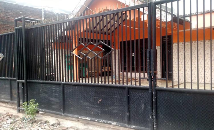 Rumah korban di Desa Kramat Jegu, Kecamatan Taman, Sidoarjo.