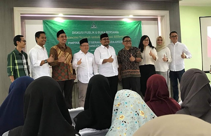 Pimpinan Pusat GP Ansor menggelar Diskusi Publik dan tentang Ekonomi Syariah untuk Generasi Millenial. foto: GP Ansor for BO