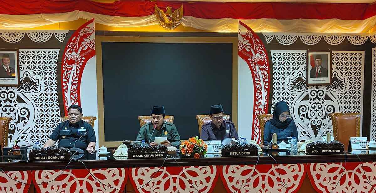 Rapat paripurna DPRD Nganjuk.