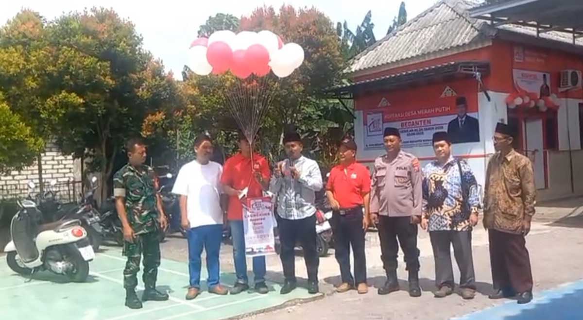 Launching koperasi desa merah putih di Desa Bedanten, Kecamatan Bungah, Gresik.