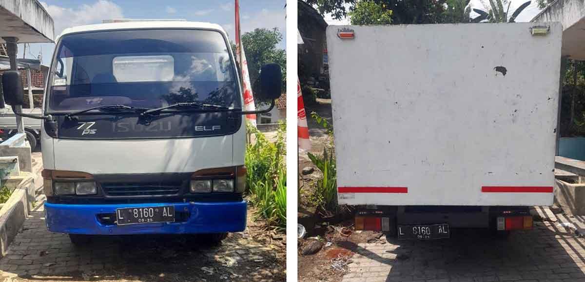 Fisik truk yang tidak bisa dihadirkan dan tanpa KTP atas nama yang lama.
