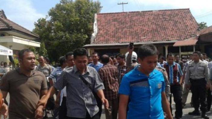 Suasana di mapolres pamekasan. Foto:surya/tribunnews.com