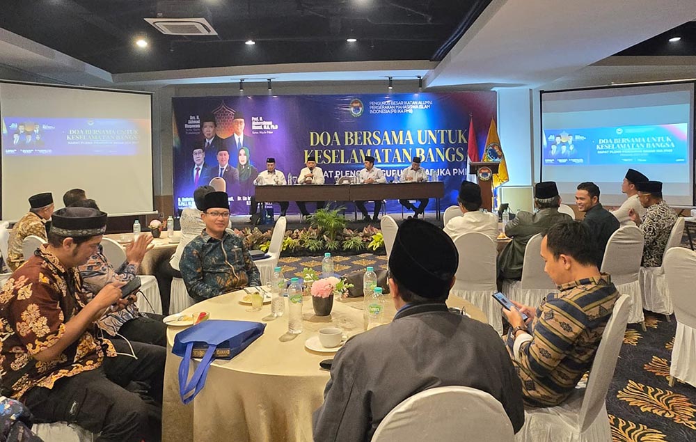 Pleno yang digelar PB IKA-PMII bertajuk "Doa Bersama untuk Bangsa dan Rapat Pleno" di Hotel Luxury Inn Arion, Jakarta Timur, Sabtu (7/3/2026).