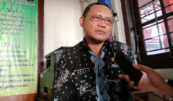 Agus Sugiharto, Bagian Seksi Kedaruratan dan Logistik BPBD Bangkalan.