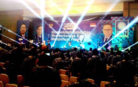 Suasana Muskerwil Jawa Timur PAN ke – 4 di Kediri. (arif kurniawan/BANGSAONLINE)