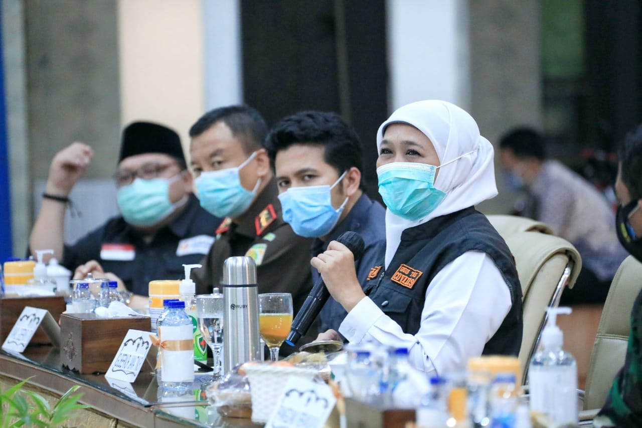 Hindari Klaster Pilkada, Gubernur Khofifah Minta Penyelenggara Pilkada Terapkan Prokes Berlapis
