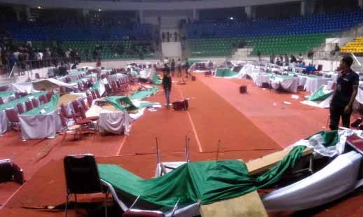 Begini kondisi kekacauan kongres HMI. foto: merdeka