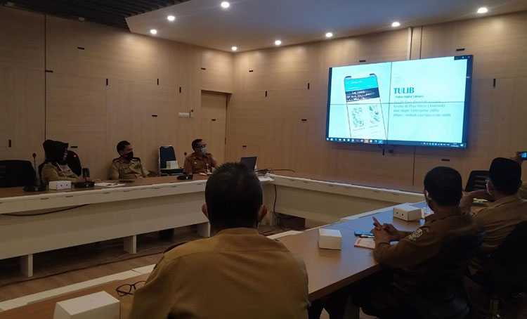 Peluncuran aplikasi Tulib di Kantor Setda Tuban, Senin (24/8/2020). (foto: ist).