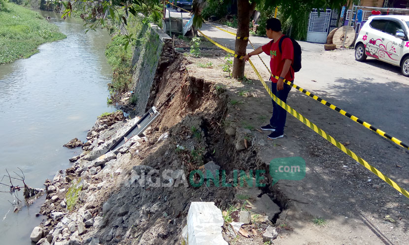 Warga Tiga Kelurahan Was-was, Empat Titik Tanggul Sungai Sadar yang Jebol Belum Ditangani