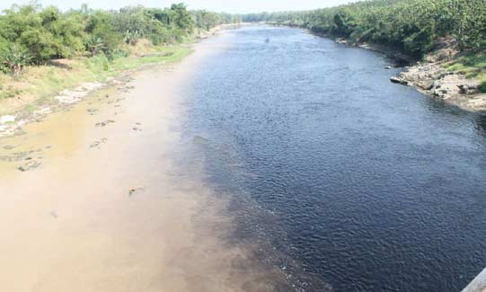 Sungai Bengawan Solo tercemar. foto: ilustrasi