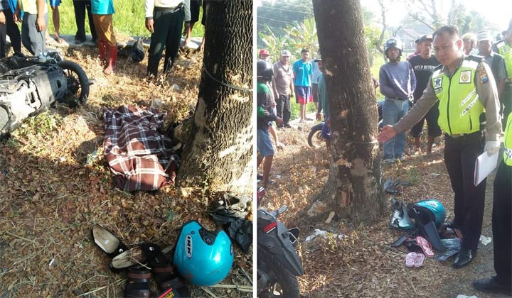 Petugas saat melakukan olah TKP.