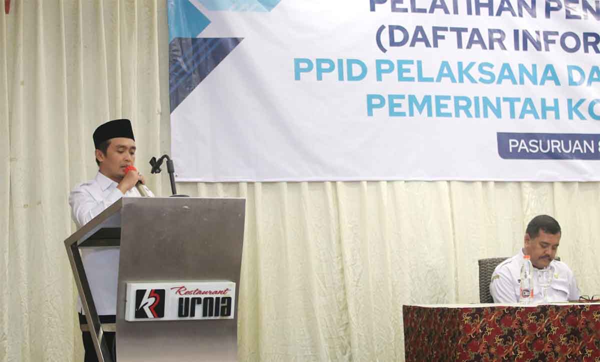 Menuju Kota Informatif, Pemkot Pasuruan Gelar Pelatihan Penyusunan Daftar Informasi Publik