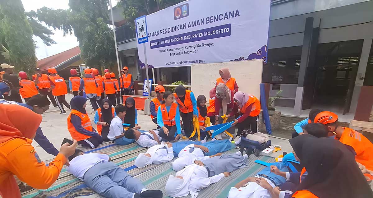 SPAB BPBD Jatim di SMAN 1 Dawarblandong.