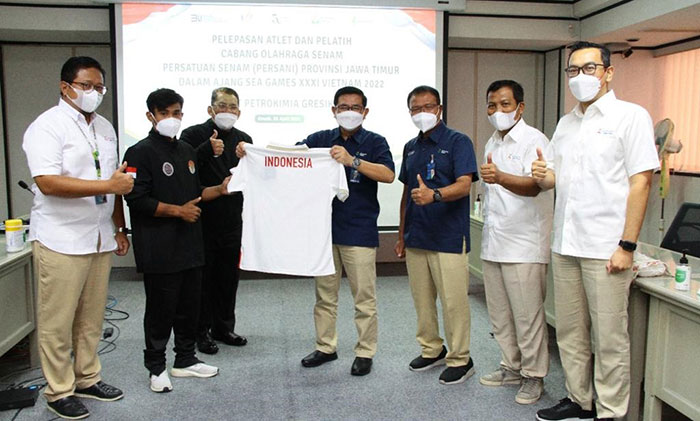 Lepas Atlet SEA Games Cabor Senam, Dirut Petrokomia Gresik: Jaga Sportivitas
