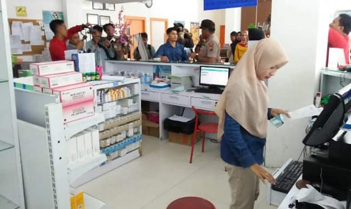 Cek Stok Masker, Kapolres Sumenep Sidak Sejumlah Apotek