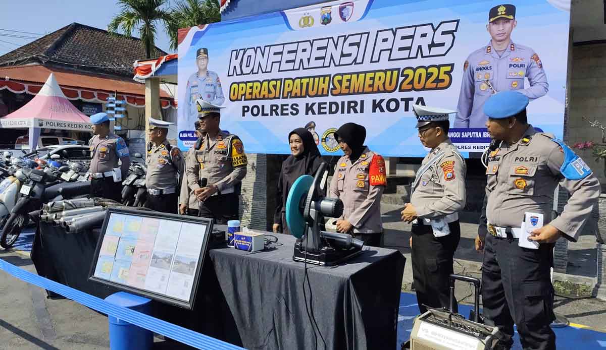 Operasi Patuh Semeru 2025 di Kota Kediri: Pelanggaran Meningkat, Kecelakaan Merosot