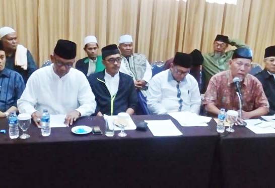 Para Ketua PWNU saat jumpa pers di Jakarta, Jumat (14/8/2015)