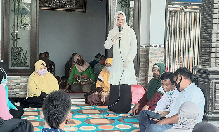 Pilbup Mojokerto 2020: Paslon Ikbar Ikut Gencarkan Seruan Taati Disiplin Protap Kesehatan Covid-19