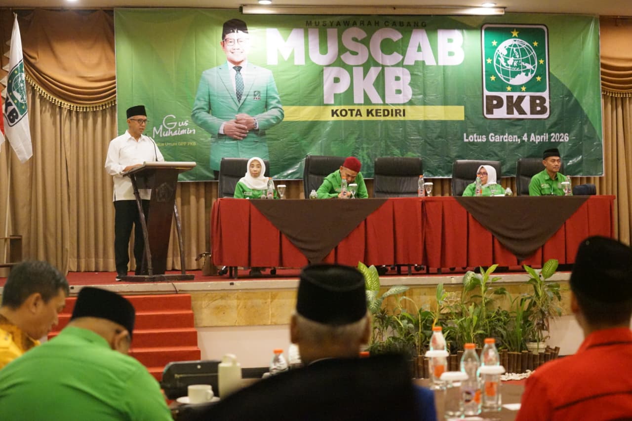Wakil Wali Kota Kediri Qowimuddin saat memberi sambutan. (Ist). 