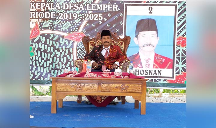 Hosnan bakal menduduki singgasana Kepala Desa Lemper untuk yang ketiga kalinya.