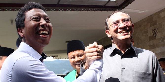 SDA dan Romi ketika masih akur di Mukernas PPP di Puncak. ©2014 merdeka.com/muhammad luthfi rahman