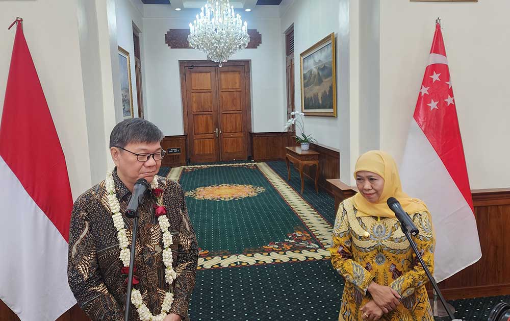 Bertemu Dubes Singapura, Khofifah Prioritaskan Kerja Sama di 4 Bidang ini