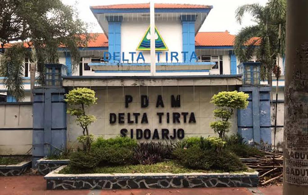 Kantor Perumda Delta Tirta Sidoarjo, di Jl Pahlawan. Foto: Ist.