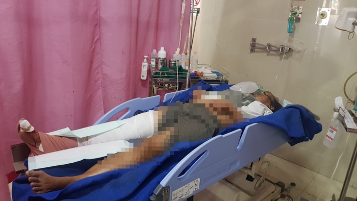 Kondisi Supriyatin usai mendapatkan perawatan medis.