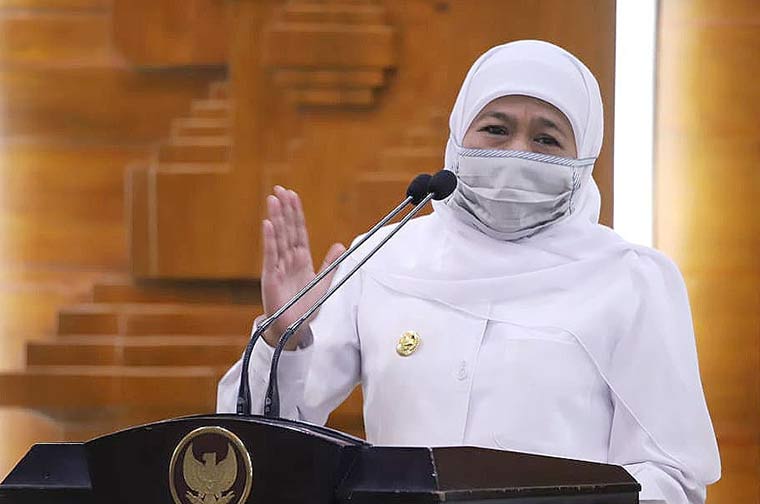 Beredar Isu Kasus Covid-19 di Jatim Meledak, Gubernur Khofifah: Hoax