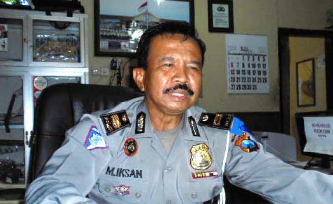 KBO Satlantas Polres Lamongan, Iptu M Ikhsan. foto: nurqomar/ BANGSAONLINE