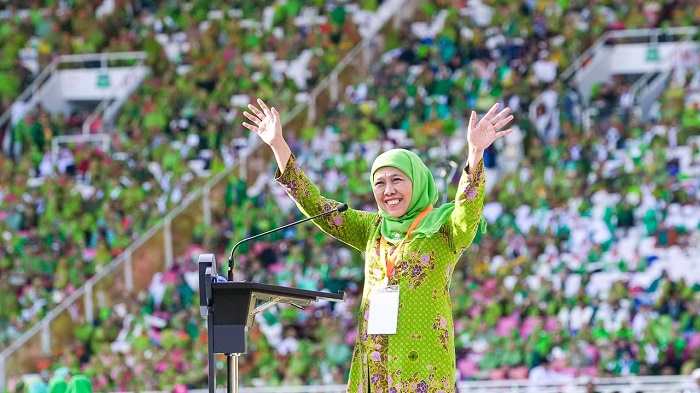 Harlah Muslimat NU: Jokowi Ingatkan Pemilu dan Jaga Persatuan, Khofifah Ajak Perangi Stunting