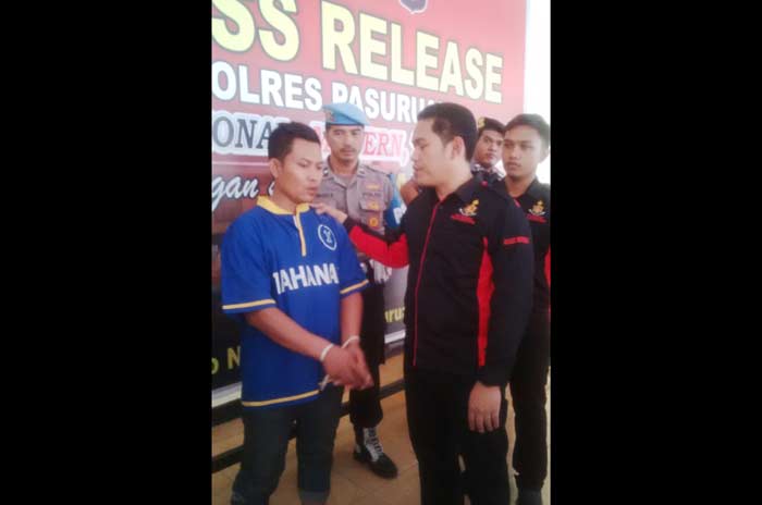 Pelaku spesialis alat kecantikan di Mapolres Pasuruan.