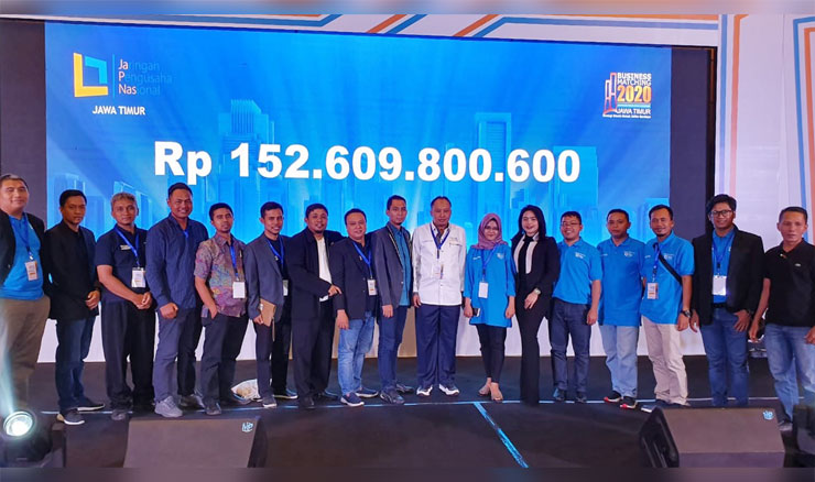 Jaringan Pengusaha Nasional (Japnas) Jawa Timur Sukses menggelar Business Matching pada 25 Januari 2020 dan mencatat kesepakatan total senilai Rp152 miliar. foto: ist.