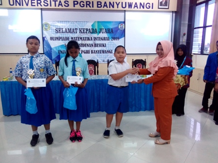 Rafael Feng dari SDK Bondowoso, pemenang kejuaraan OMI 2018. ft-ganda siswanto.
