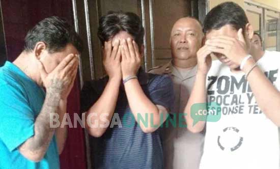 Pelukis nyabu, ya jadi urusan polisi. foto: eko tuyono/ BANGSAONLINE
