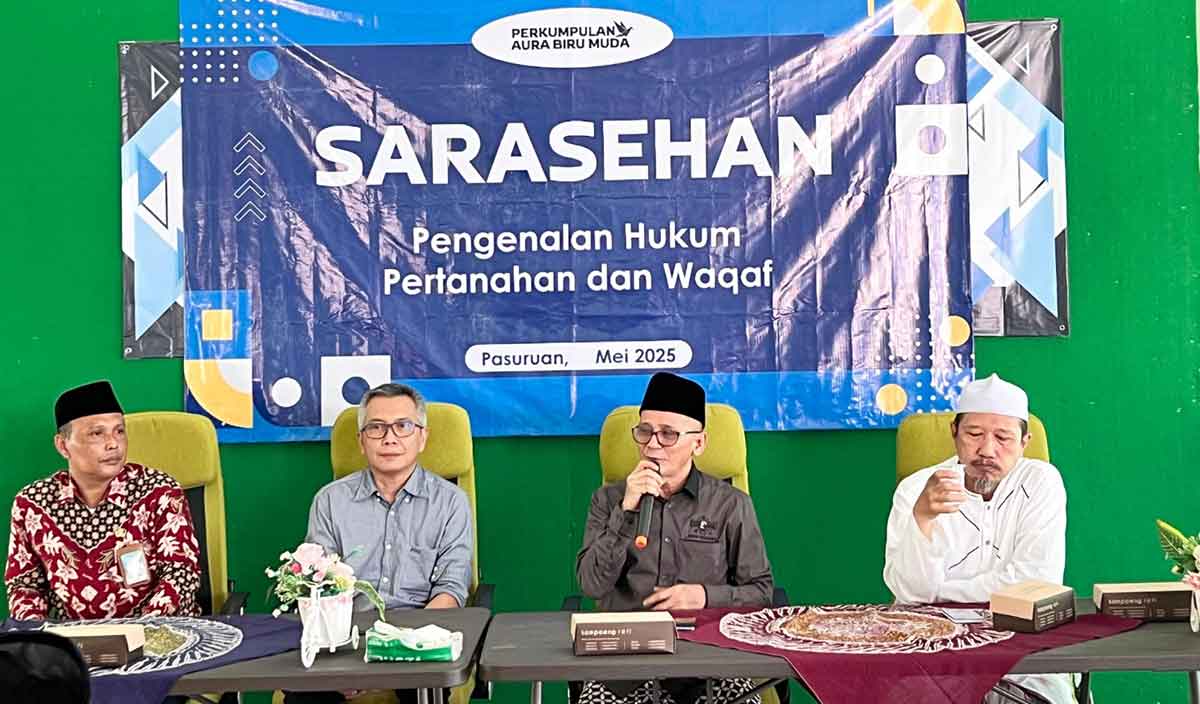 Kepala Kantah Kabupaten Pasuruan Hadiri Rakor Percepatan Sertifikasi Tanah Wakaf