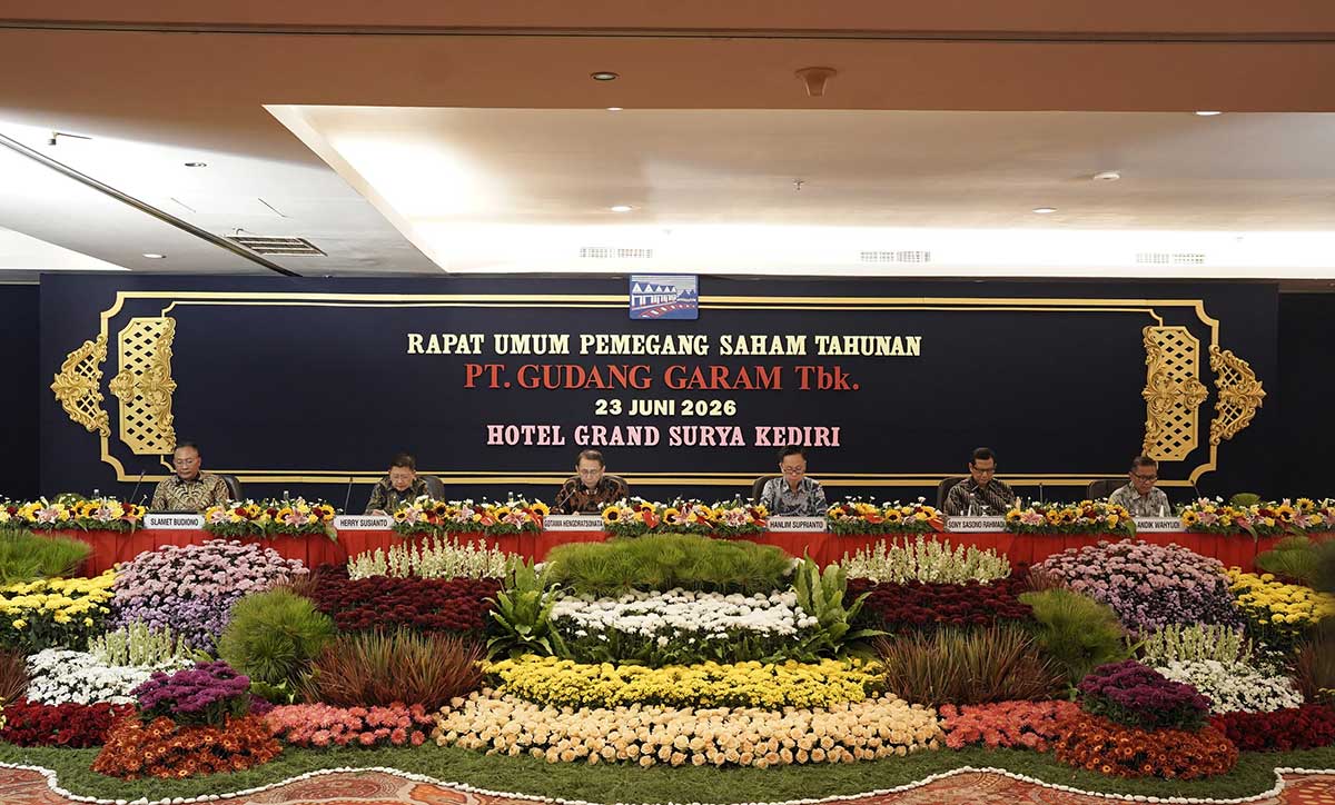 RUPS atau Rapat Umum Pemegang Saham tahunan yang digelar PT Gudang Garam Tbk.